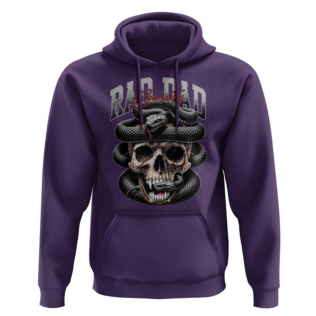 Funny Rad Dad Society Hoodie Dad Life Skull Snake Fathers Day