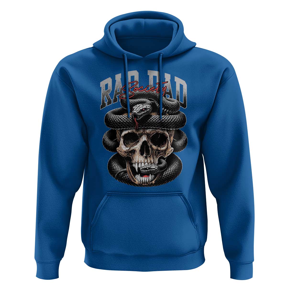 Funny Rad Dad Society Hoodie Dad Life Skull Snake Fathers Day