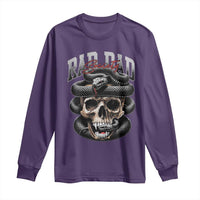 Funny Rad Dad Society Long Sleeve Shirt Dad Life Skull Snake Fathers Day
