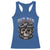 Funny Rad Dad Society Racerback Tank Top Dad Life Skull Snake Fathers Day