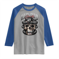 Funny Rad Dad Society Raglan Shirt Dad Life Skull Snake Fathers Day