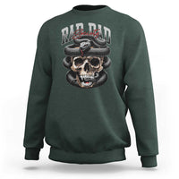 Funny Rad Dad Society Sweatshirt Dad Life Skull Snake Fathers Day