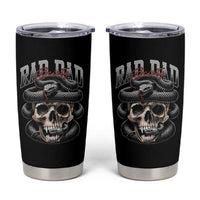 Funny Rad Dad Society Tumbler Cup Dad Life Skull Snake Fathers Day