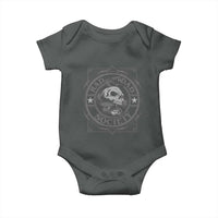 Funny Rad Dad Society Baby Onesie Vintage Skull Snake Fathers Day