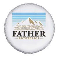 Funny Christian Father Spare Tire Cover The Righteous Man Walks In His Integrity Fathers Day