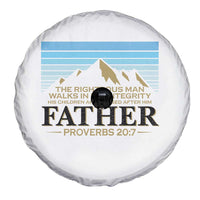 Funny Christian Father Spare Tire Cover The Righteous Man Walks In His Integrity Fathers Day