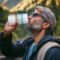 Funny Christian Father 4 in 1 Can Cooler Tumbler The Righteous Man Walks In His Integrity Fathers Day