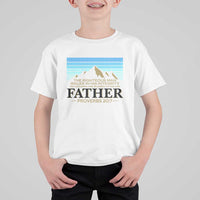 Funny Christian Father T Shirt For Kid The Righteous Man Walks In His Integrity Fathers Day