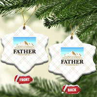 Funny Christian Father Ceramic Ornament The Righteous Man Walks In His Integrity Fathers Day - Wonder Print Shop