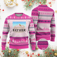 Funny Christian Father Ugly Christmas Sweater The Righteous Man Walks In His Integrity Fathers Day - Wonder Print Shop