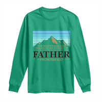 Funny Christian Father Long Sleeve Shirt The Righteous Man Walks In His Integrity Fathers Day