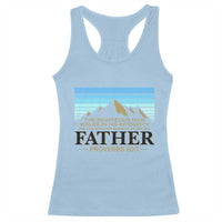 Funny Christian Father Racerback Tank Top The Righteous Man Walks In His Integrity Fathers Day