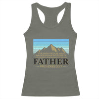 Funny Christian Father Racerback Tank Top The Righteous Man Walks In His Integrity Fathers Day