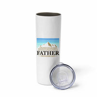 Funny Christian Father Skinny Tumbler The Righteous Man Walks In His Integrity Fathers Day
