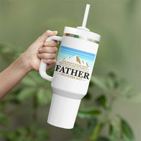 Funny Christian Father Tumbler With Handle The Righteous Man Walks In His Integrity Fathers Day