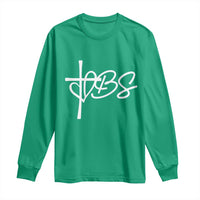 Funny VBS Vacation Bible School Long Sleeve Shirt Heart Cross - Wonder Print Shop