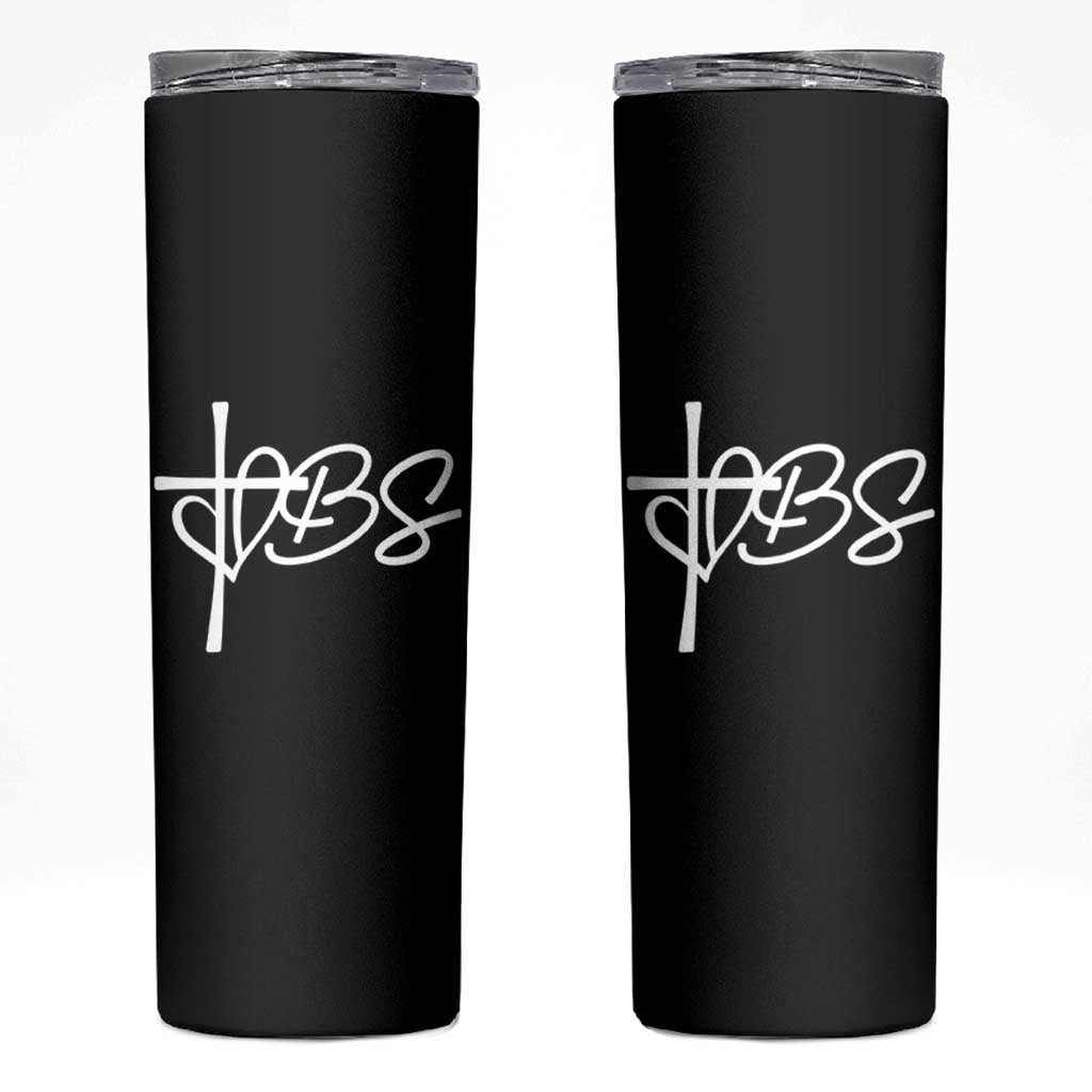 Funny VBS Vacation Bible School Skinny Tumbler Heart Cross - Wonder Print Shop