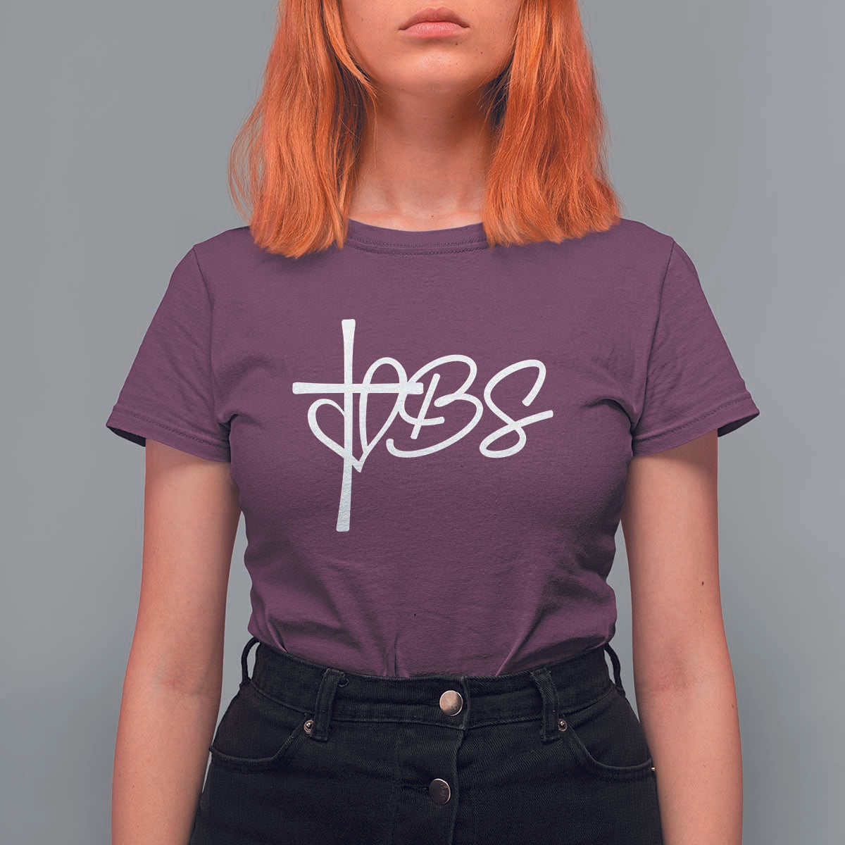 Funny VBS Vacation Bible School T Shirt For Women Heart Cross - Wonder Print Shop