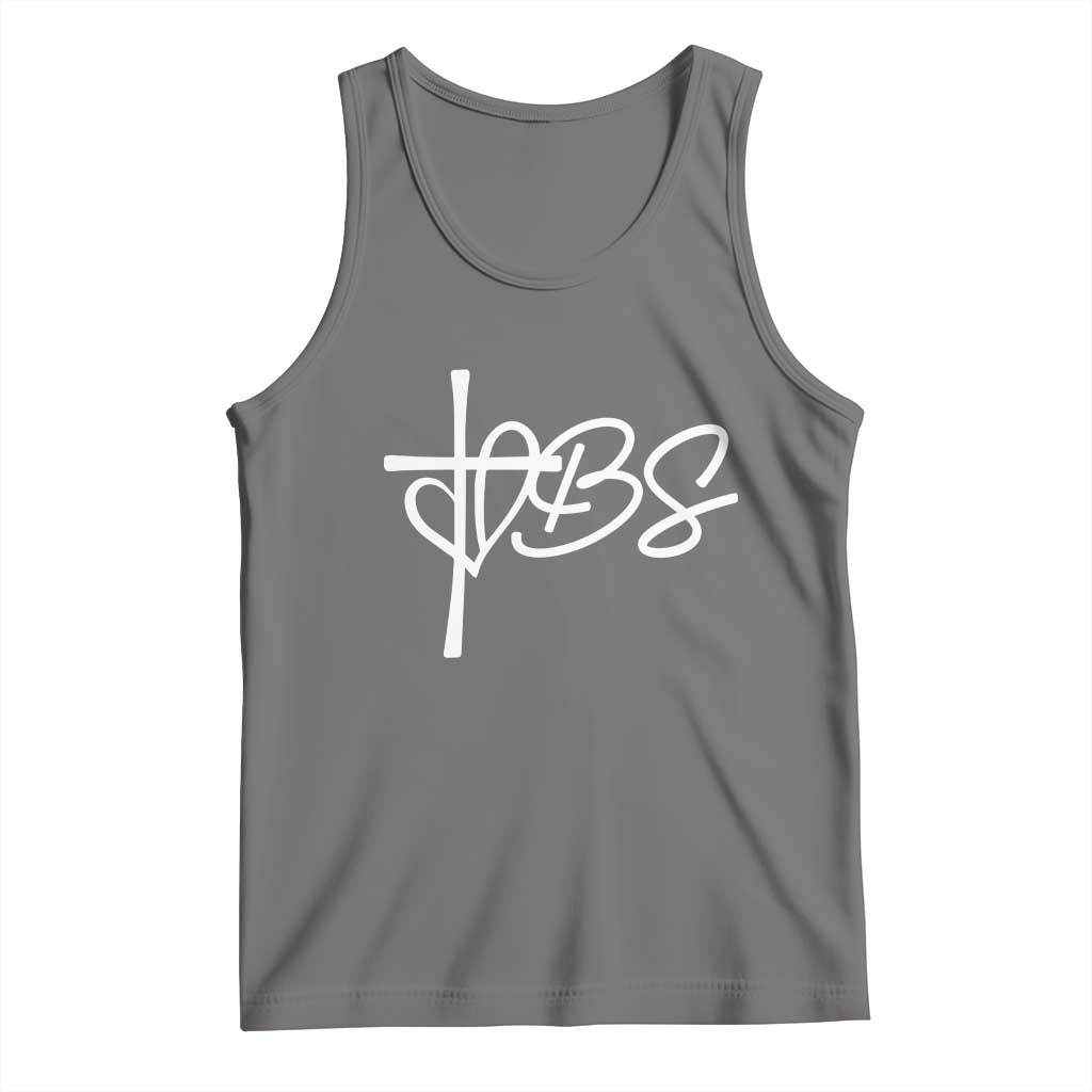 Funny VBS Vacation Bible School Tank Top Heart Cross - Wonder Print Shop
