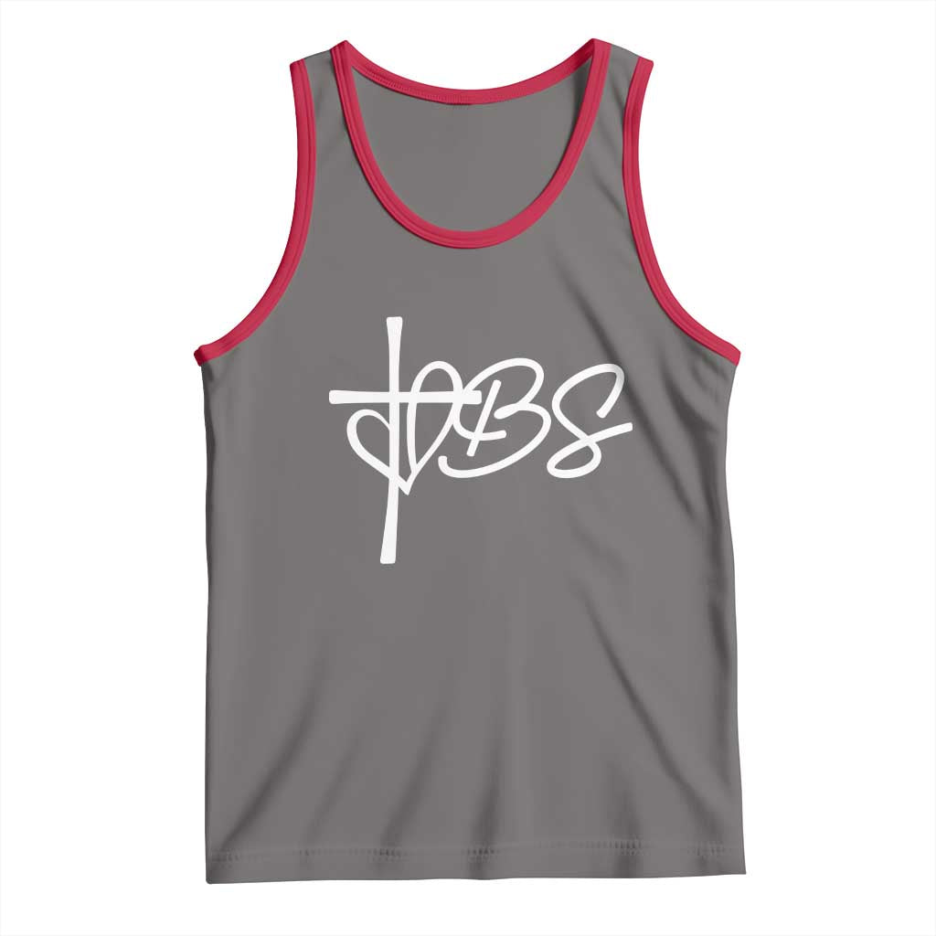 Funny VBS Vacation Bible School Tank Top Heart Cross - Wonder Print Shop