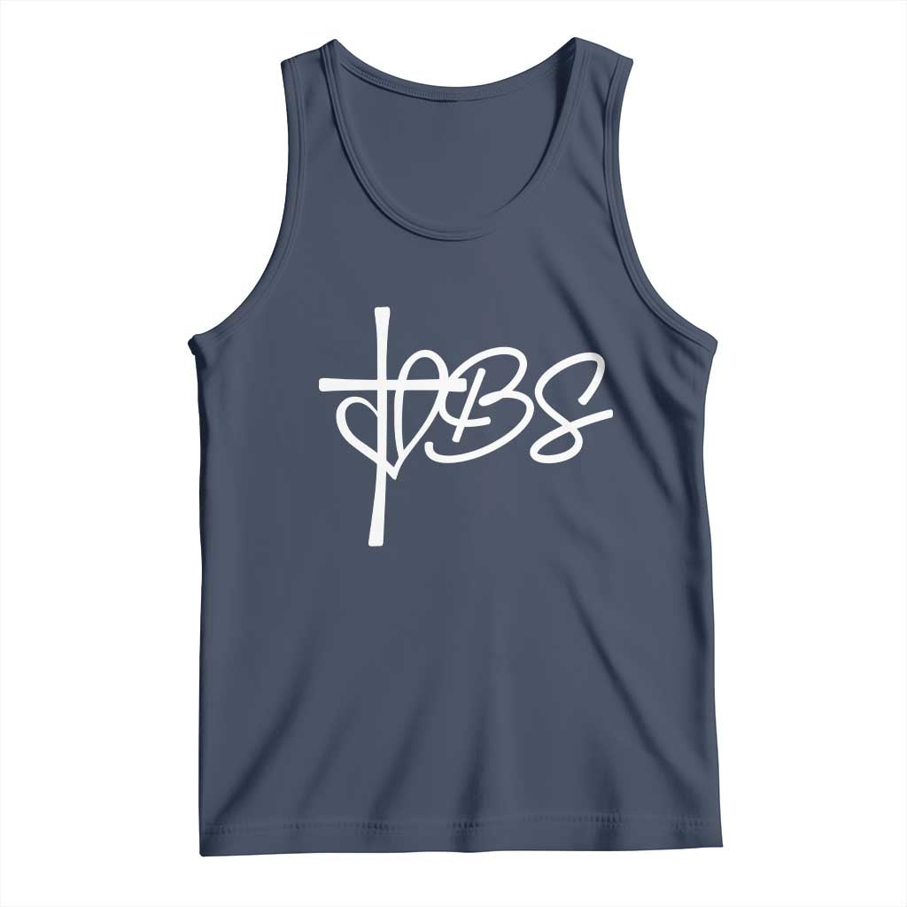 Funny VBS Vacation Bible School Tank Top Heart Cross - Wonder Print Shop