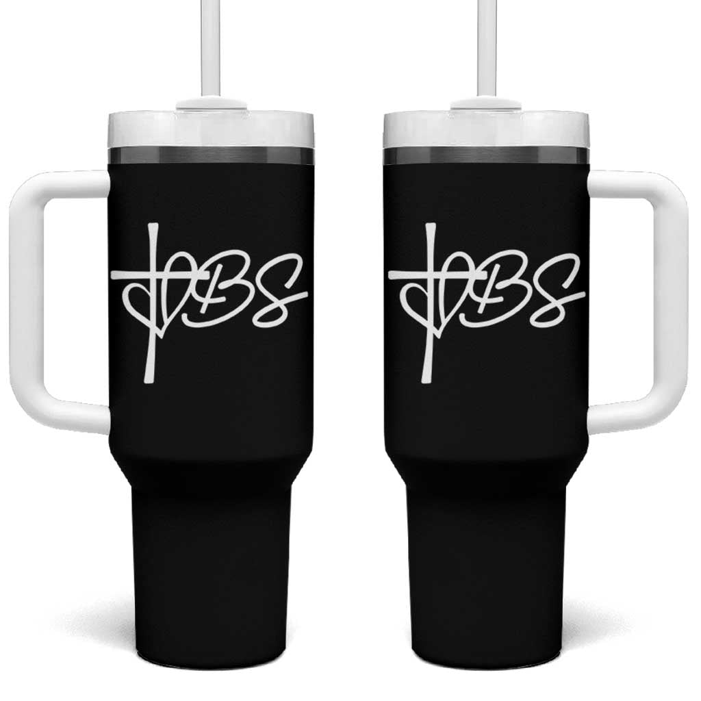 Funny VBS Vacation Bible School Tumbler With Handle Heart Cross - Wonder Print Shop