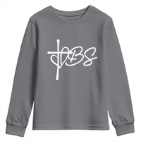 Funny VBS Vacation Bible School Youth Sweatshirt Heart Cross - Wonder Print Shop