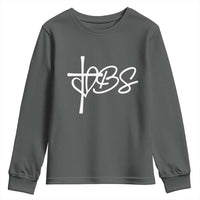 Funny VBS Vacation Bible School Youth Sweatshirt Heart Cross - Wonder Print Shop