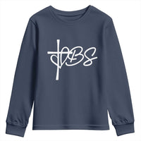 Funny VBS Vacation Bible School Youth Sweatshirt Heart Cross - Wonder Print Shop
