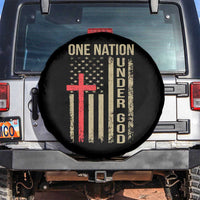 Funny One Nation Under God Spare Tire Cover 4th Of July Patriotic Christian American Flag - Wonder Print Shop