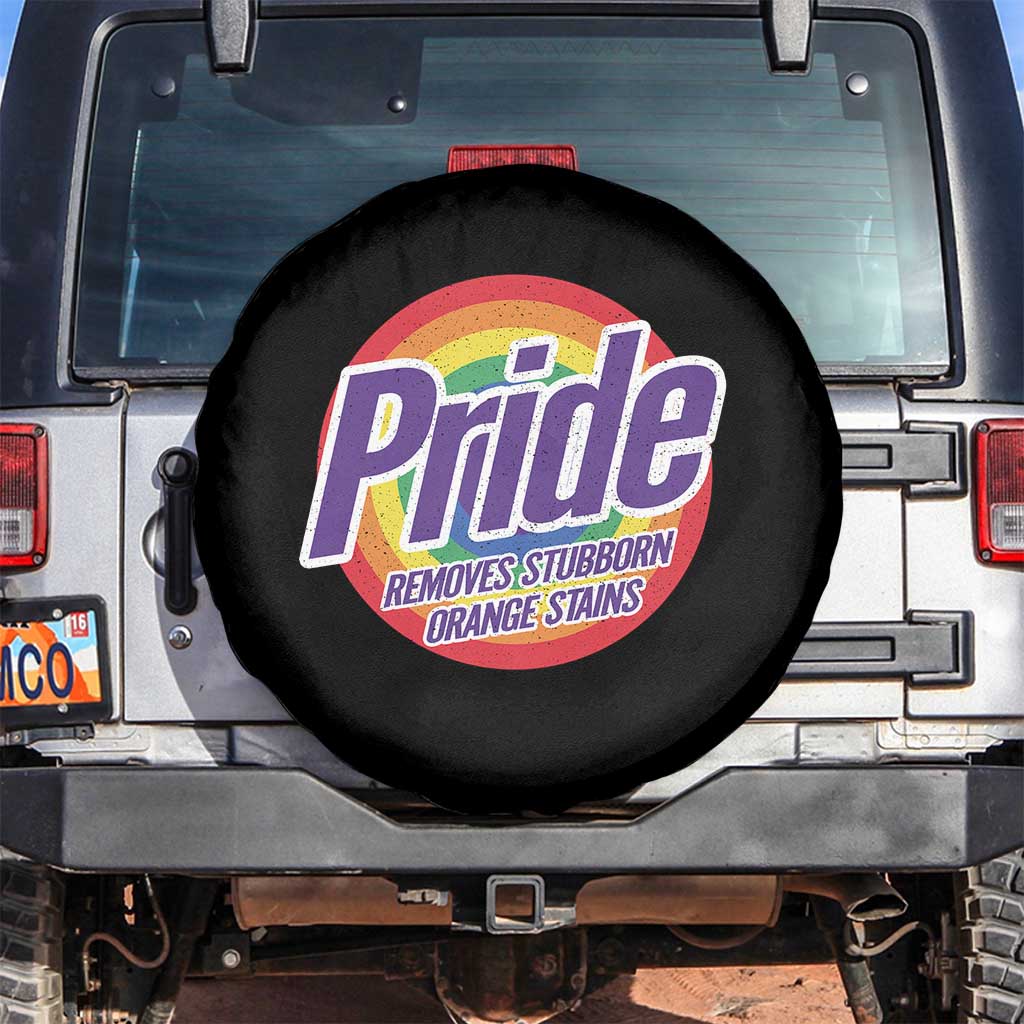 Funny Pride Removes Stubborn Orange Stains Spare Tire Cover LGBTQ Pride Month