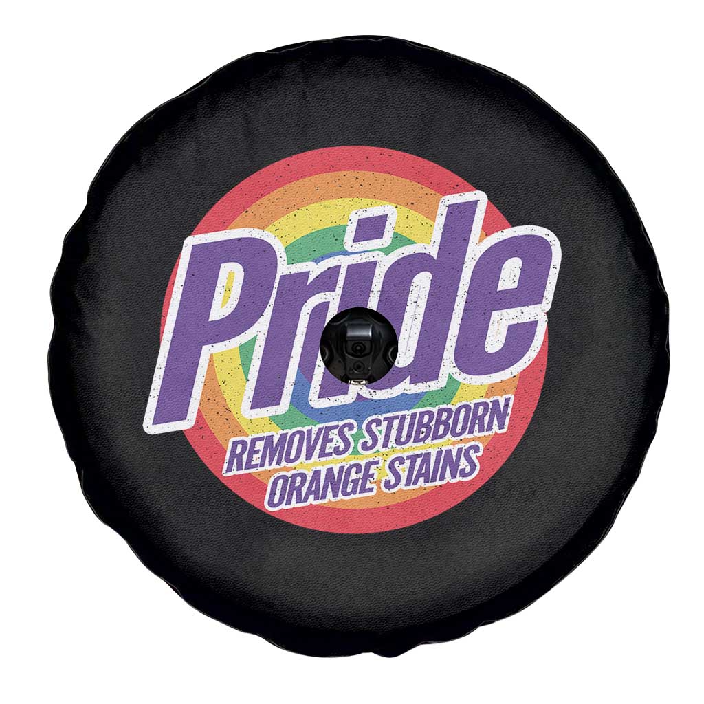 Funny Pride Removes Stubborn Orange Stains Spare Tire Cover LGBTQ Pride Month