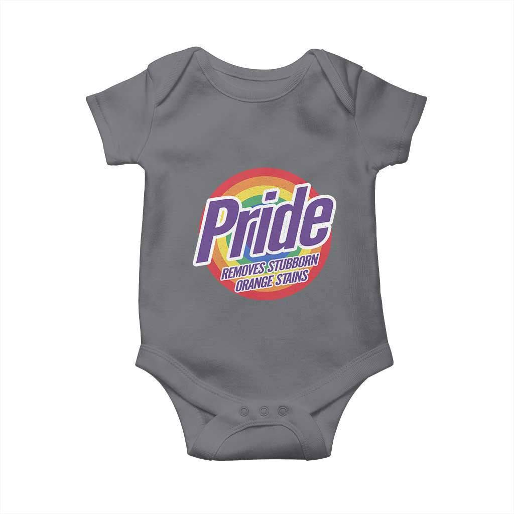 Funny Pride Removes Stubborn Orange Stains Baby Onesie LGBTQ Pride Month