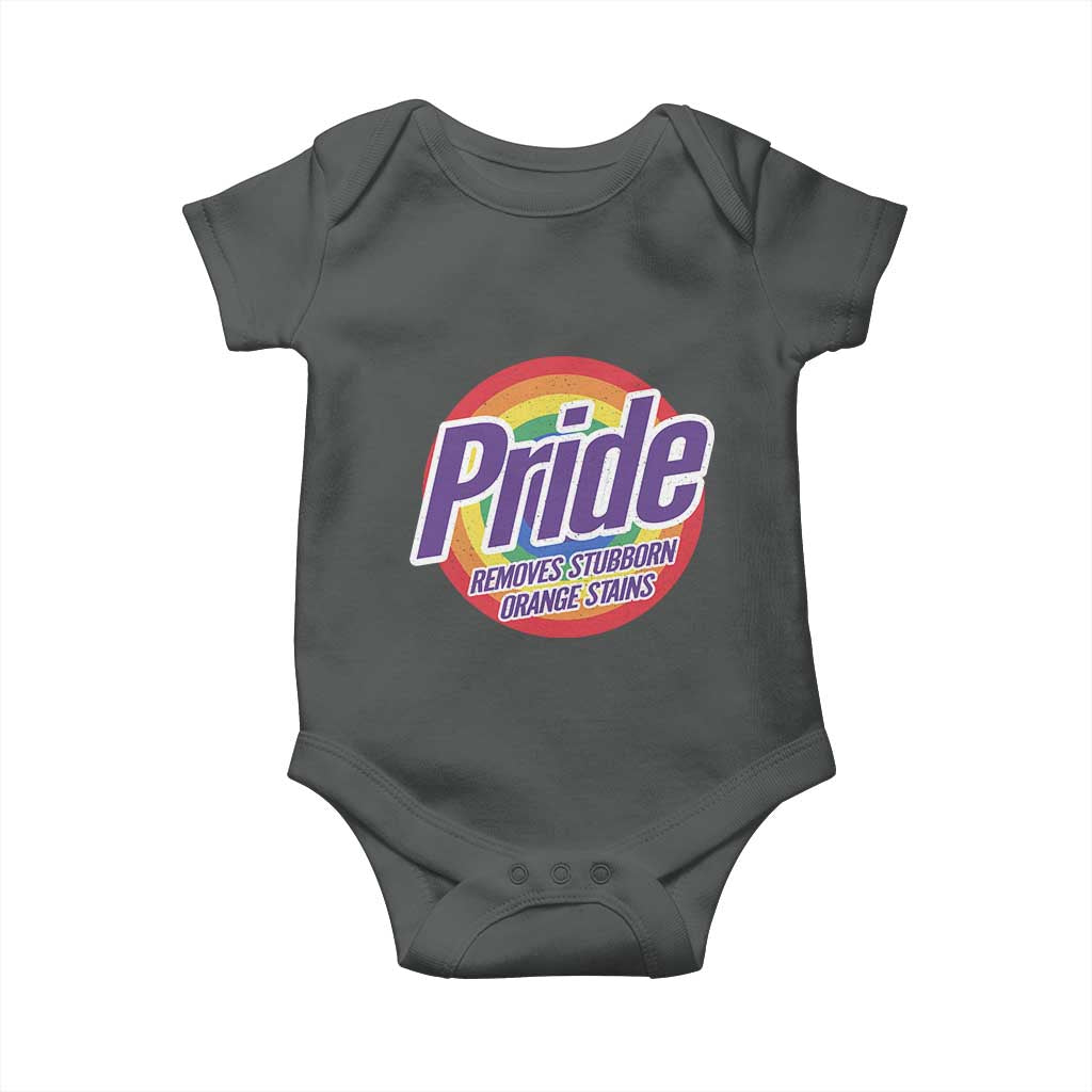 Funny Pride Removes Stubborn Orange Stains Baby Onesie LGBTQ Pride Month