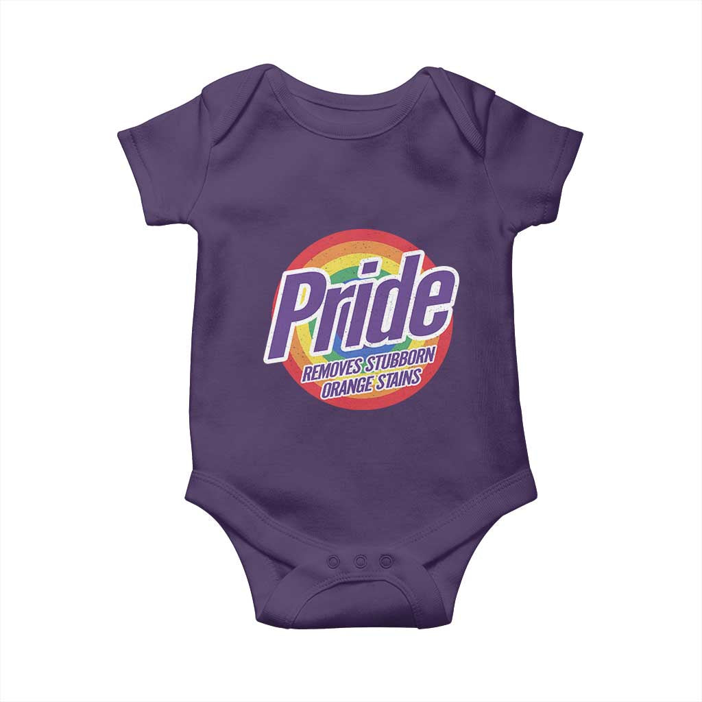 Funny Pride Removes Stubborn Orange Stains Baby Onesie LGBTQ Pride Month