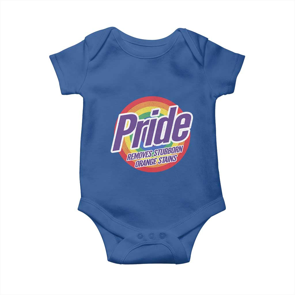 Funny Pride Removes Stubborn Orange Stains Baby Onesie LGBTQ Pride Month