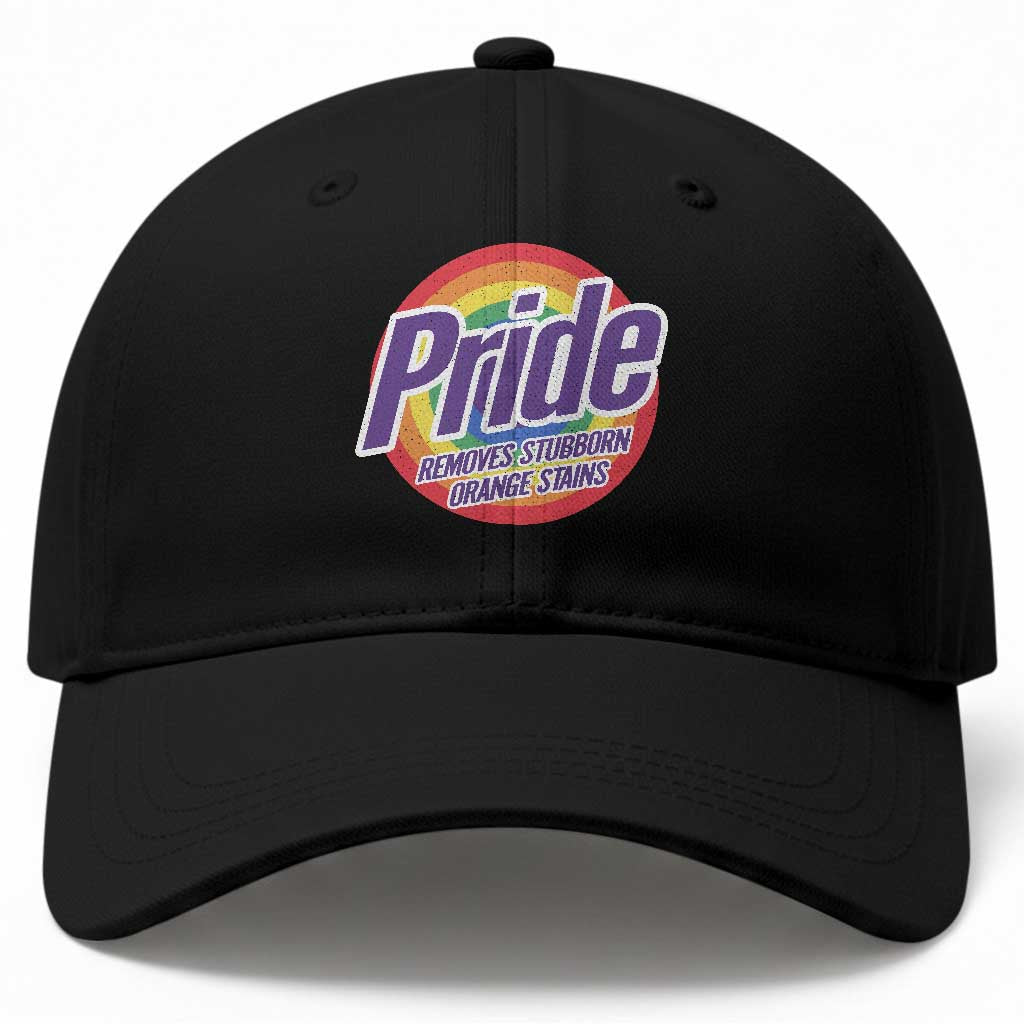 Funny Pride Removes Stubborn Orange Stains Baseball Cap LGBTQ Pride Month