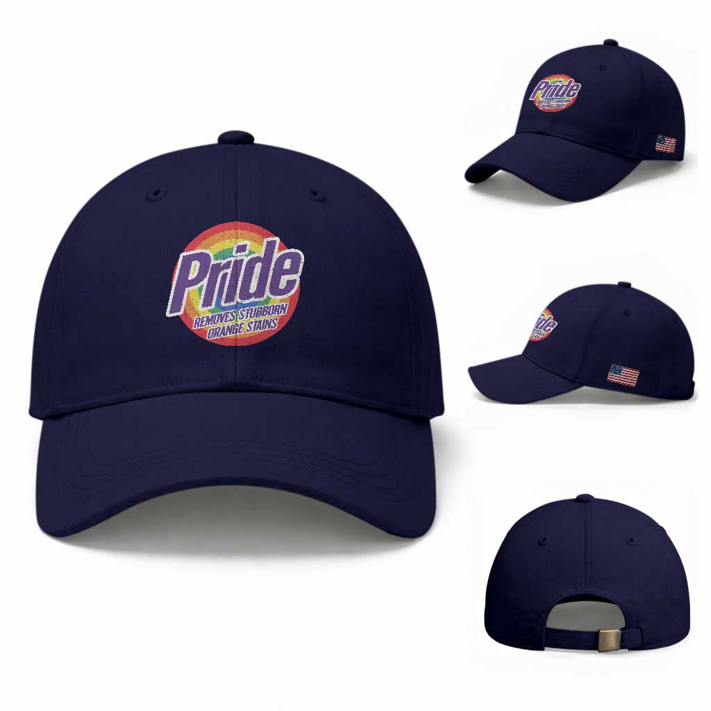 Funny Pride Removes Stubborn Orange Stains Baseball Cap LGBTQ Pride Month