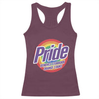 Funny Pride Removes Stubborn Orange Stains Racerback Tank Top LGBTQ Pride Month
