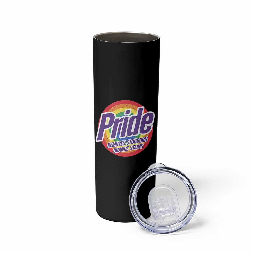 Funny Pride Removes Stubborn Orange Stains Skinny Tumbler LGBTQ Pride Month