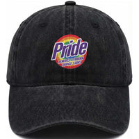 Funny Pride Removes Stubborn Orange Stains Washed Cotton Baseball Cap LGBTQ Pride Month
