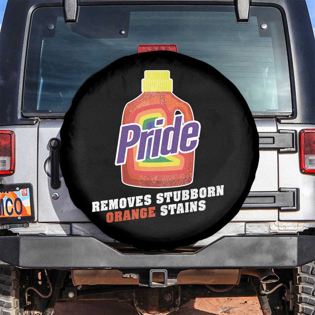 Funny Pride Removes Stubborn Orange Stains Spare Tire Cover Pride Month LGBTQ - Wonder Print Shop