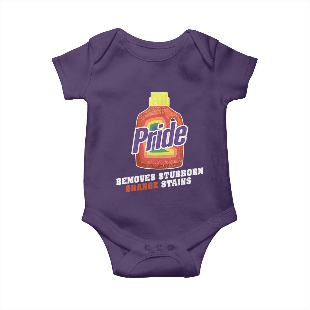 Funny Pride Removes Stubborn Orange Stains Baby Onesie Pride Month LGBTQ - Wonder Print Shop