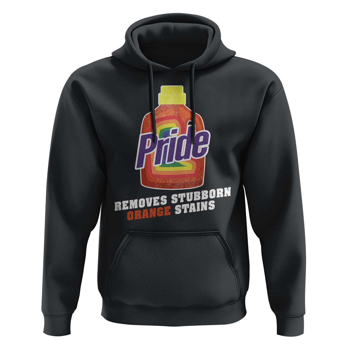 Funny Pride Removes Stubborn Orange Stains Hoodie Pride Month LGBTQ - Wonder Print Shop