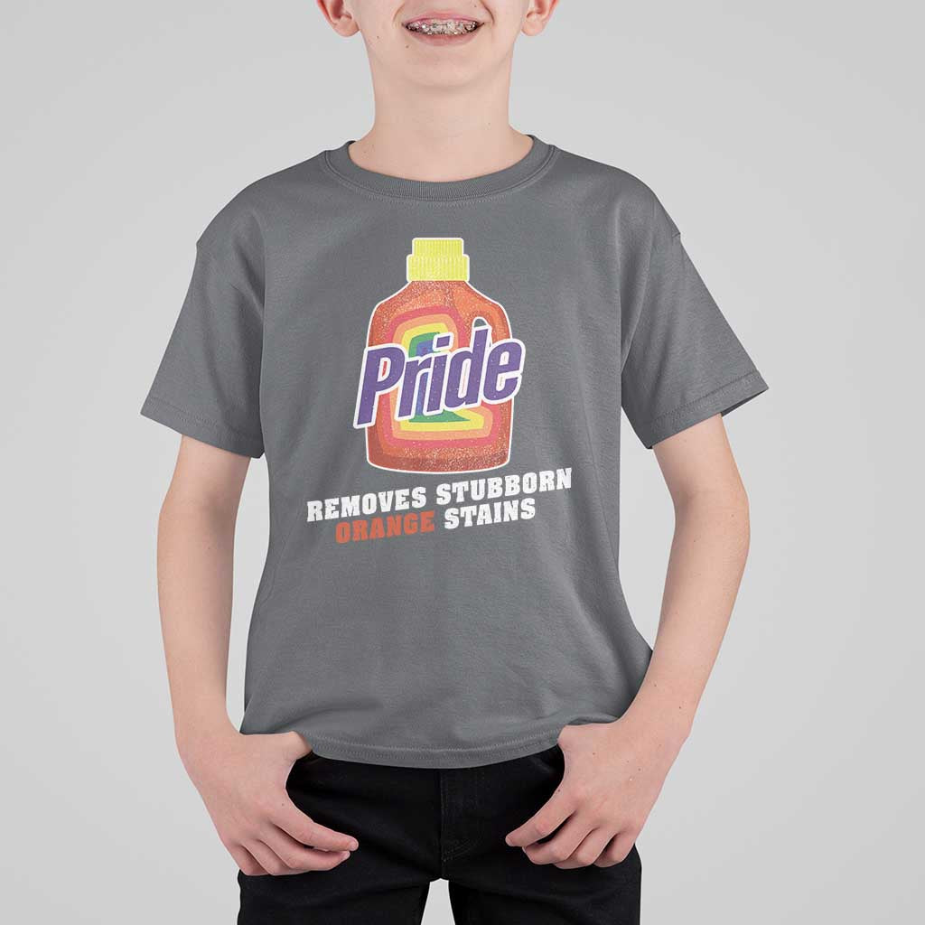 Funny Pride Removes Stubborn Orange Stains T Shirt For Kid Pride Month LGBTQ - Wonder Print Shop