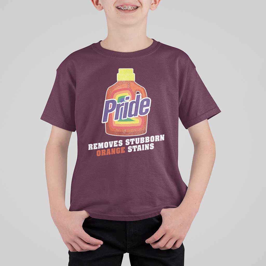 Funny Pride Removes Stubborn Orange Stains T Shirt For Kid Pride Month LGBTQ - Wonder Print Shop