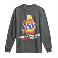 Funny Pride Removes Stubborn Orange Stains Long Sleeve Shirt Pride Month LGBTQ - Wonder Print Shop