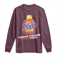 Funny Pride Removes Stubborn Orange Stains Long Sleeve Shirt Pride Month LGBTQ - Wonder Print Shop
