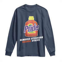 Funny Pride Removes Stubborn Orange Stains Long Sleeve Shirt Pride Month LGBTQ - Wonder Print Shop