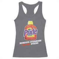 Funny Pride Removes Stubborn Orange Stains Racerback Tank Top Pride Month LGBTQ - Wonder Print Shop